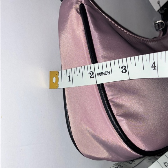 Pink Shoulder Bag with Chain Strap - Picture 7 of 10